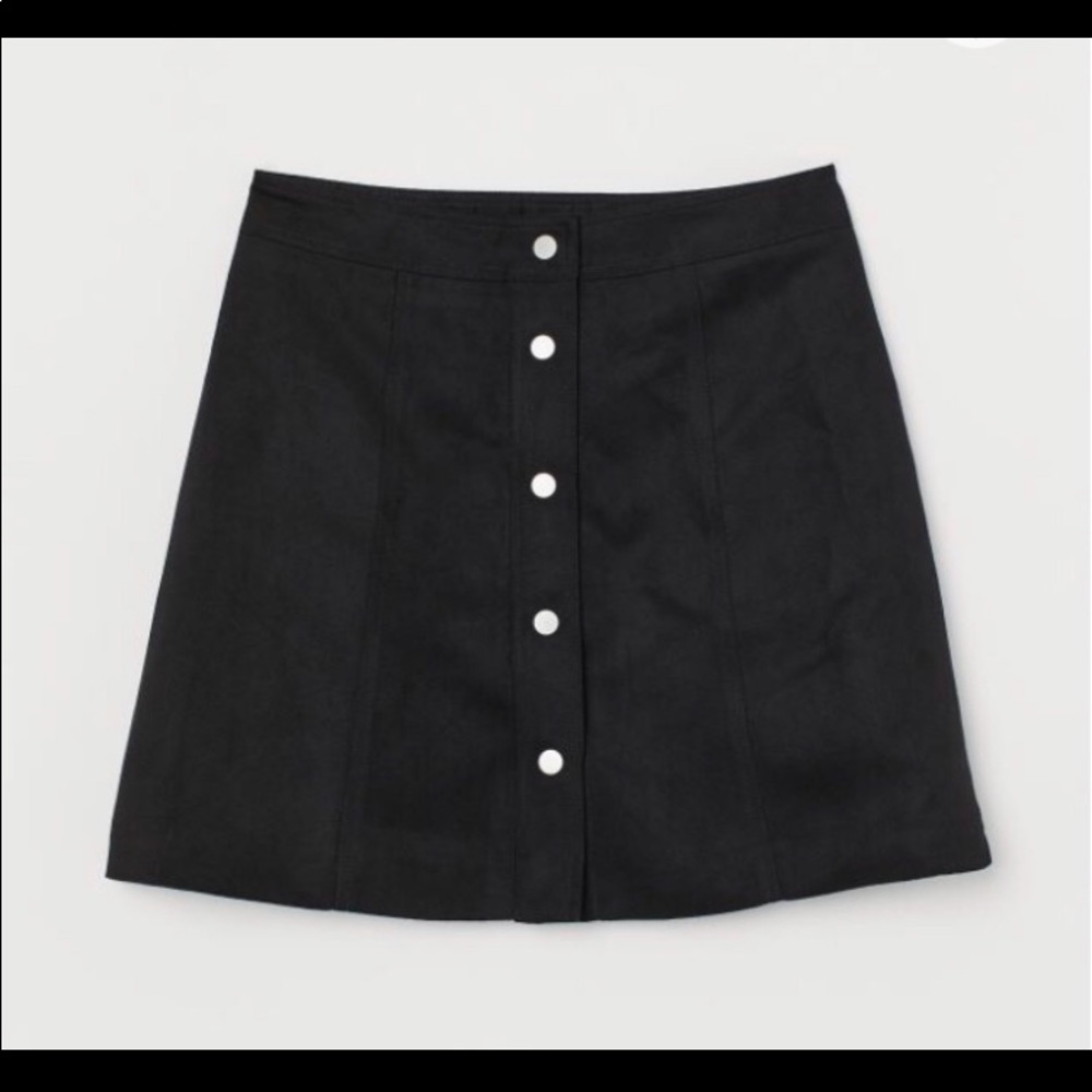 Black bottom down skirt